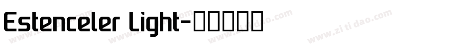 Estenceler Light字体转换